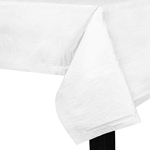 Upper Midland Products Paper Tablecloths White