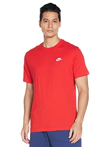 Men's Nike Sportswear Club T-Shirt Nike Shirt for Men Red 2XL