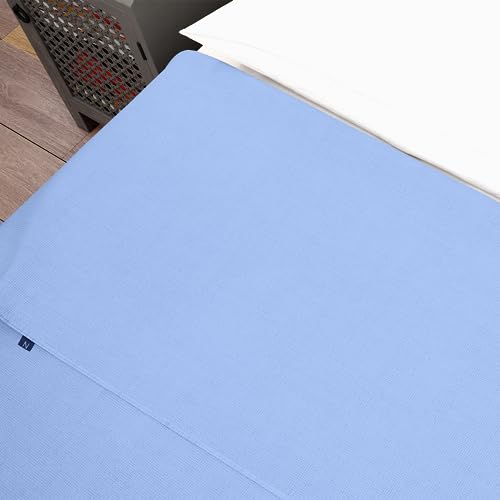 Nezt Microfiber Breathable Sheets Queen Size Pastel Blue Color Premium Fabric Sheets