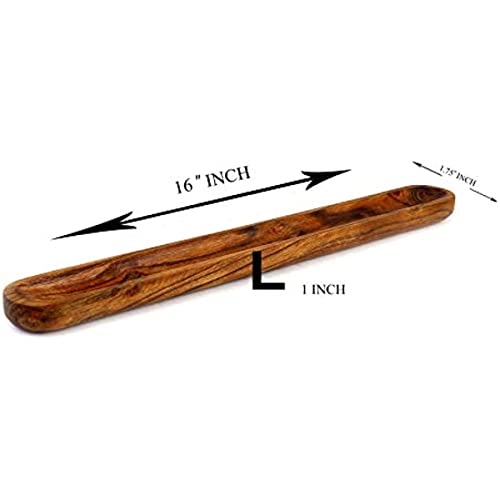 Hand Carved Acacia Wood Long Olive Tray Canoe Style