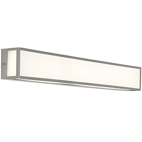 Hamilton Hills New Modern Vanity Light  3000K Warm White 36 Inch  Brushed Nickel