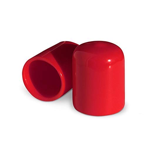 ColorLugs Vinyl Lug Nut Cover | Red | Flexible Fit Wheel Lug Nut Cap | Fits 21-23 mm | Pack of 25 | Includes Deluxe Extractor | Made in The USA