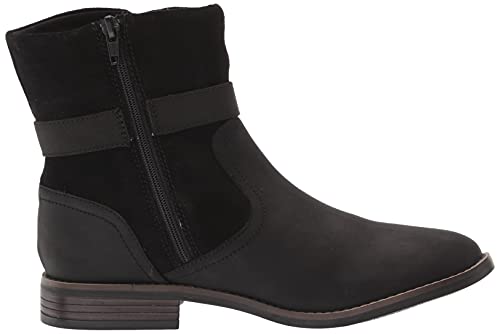 Clarks Women's Camzin Strap Fashion Boot, Black, 5