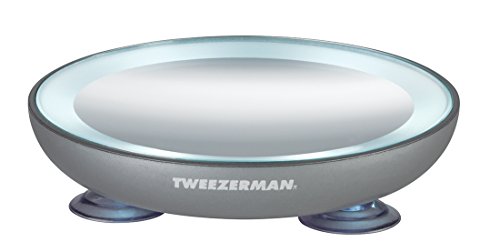 Tweezerman Led Mini Mirror 4.22 Inch Diameter