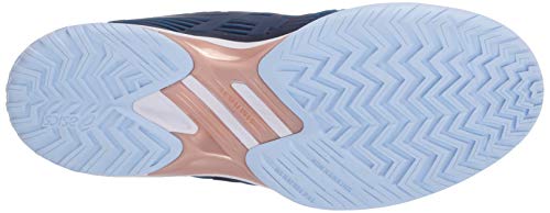 ASICS Women's Solution Speed FlyteFoam Tennis Shoes 5 Peacoat/Rose Gold