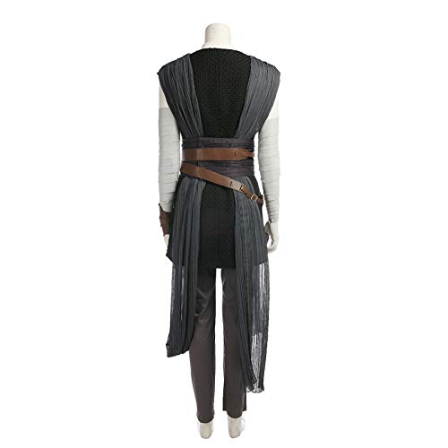 Rey Suit Warrior Battle Suit with Belt Character Cosplay Costume for Women