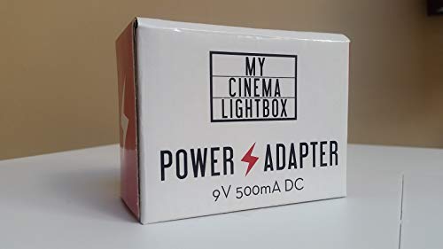 9V 500mA DC Adaptor with 2.1mm tip (Center +), UL Certified, Made for My Cinema Lightbox Light Boxes