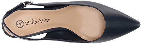 Bella Vita Women's Scarlett Pump Navy LEA 5 M US Pair Of Shoes