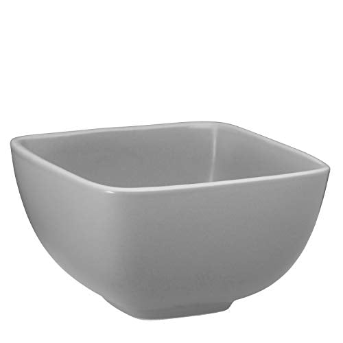 Bruntmor 26 Oz Ceramic Square Soup Bowl Set of 6 26 Ounces Square Grey