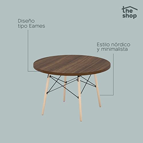 The Shop Circular Center Table Inhabits The Shop MDF Cover Dark Coffee