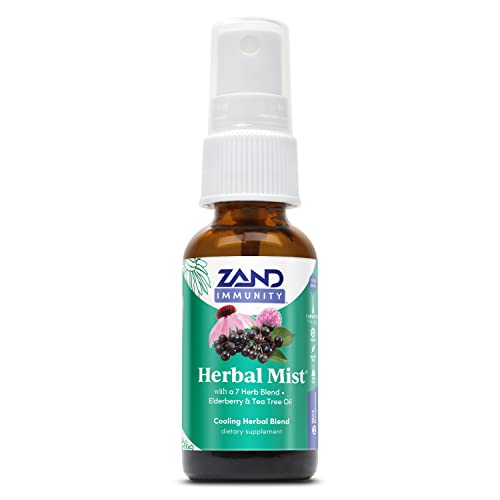 ZAND Immunity HerbalMist Throat Spray | Soothing Formula with Echinacea, Tea Tree, Sage, Elderberry & Peppermint (2oz)