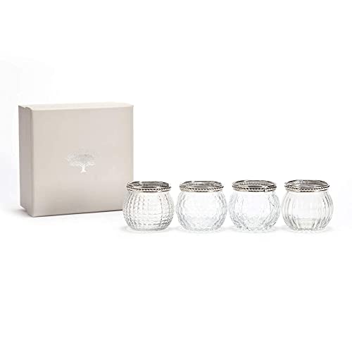 Kurrajong Farmhouse Set of 4 Small Candle Holders 2 high