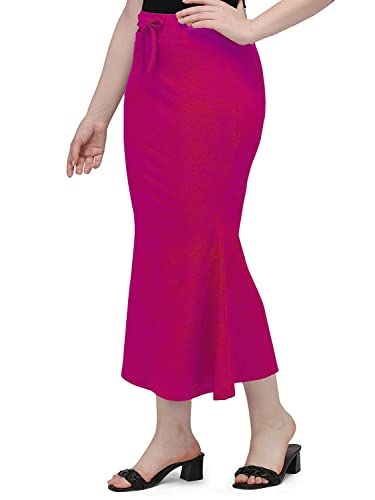 CRAFTSTRIBE Fishcut Saree Shapewear Petticoat For Women, Viscose