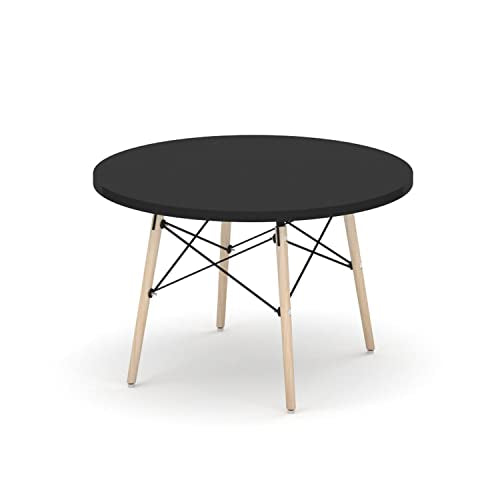 The Shop Circular Coffee Table Eames Type Wooden and Metal Base 5 Kilograms