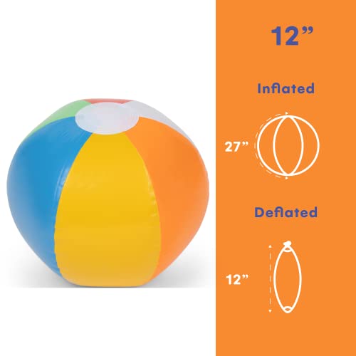 Top Race Beach Balls 12 inches Pack of 12