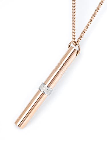 Est&co Anxiety Breathing Necklace for Women Mindful Calming and Relief Rose Gold