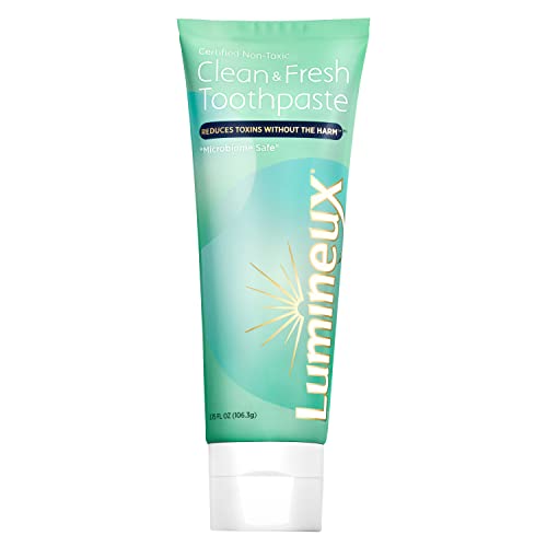 Lumineux Clean and Fresh Toothpaste - Fluoride Free, Certified Non-Toxic - NO Artificial Flavors, Colors, SLS Free, Dentist Formulated