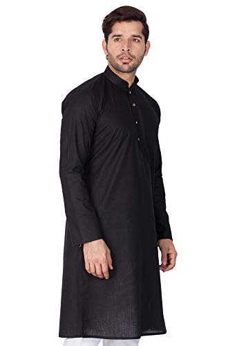 Elina Fashion Men's Tunic Cotton Kurta Pajama Set Indian Traditional Wear