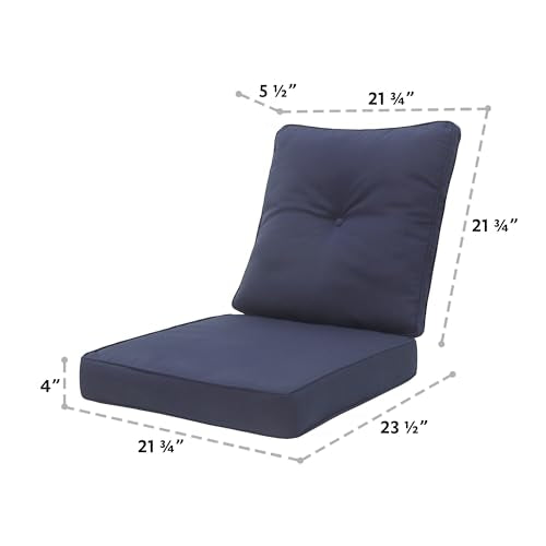 Harlie & Stone Outdoor Seat Cushion 22 X 22 Navy Blue