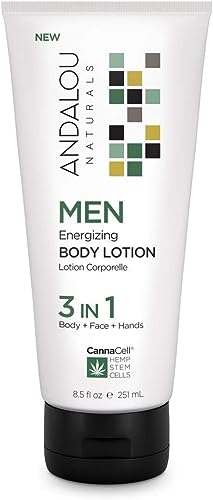 Andalou Naturals Cannacell Men Energizing Body Lotion 8.5 Ounce