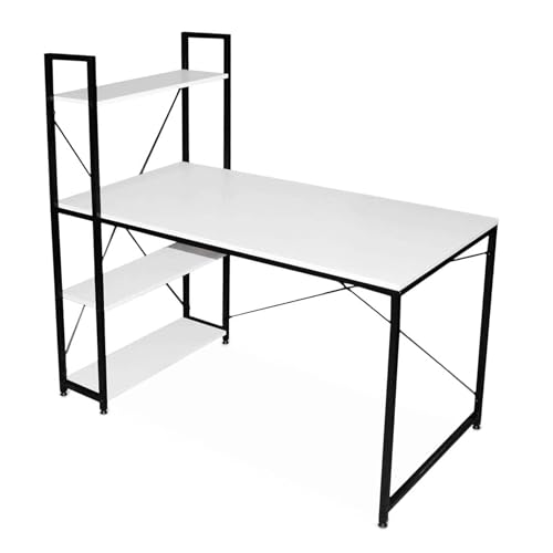 Cayden Work Desks for Home or Office Tables With Modern Minimalist Design Black