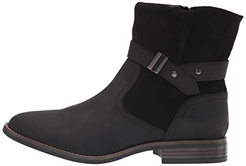 Clarks Women's Camzin Strap Fashion Boot, Black, 5