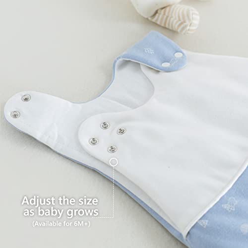 Quilted Cotton Sleep Sack Warm Sleep Sack 2.5 Tog Weight Baby Winter 0-6 Months