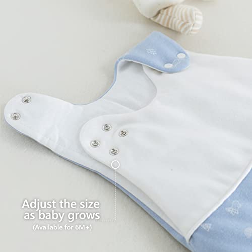 Quilted Cotton Sleep Sack 2.5 Tog Warm Winter Sleeping Bag Baby 18 to 24 Months