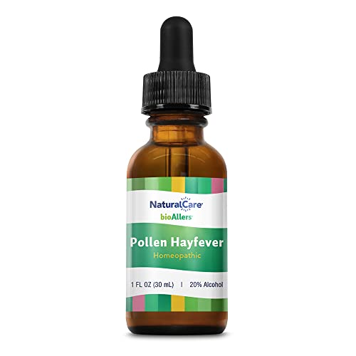 NaturalCare by bioAllers Allergy Pollen Hayfever Treatment | Homeopathic Formula May Help Relieve Sneezing, Congestion, Itching, Rashes & Watery Eyes | 1 Fl Oz