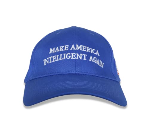 KDOG Make America Intelligent Again Adjustable Baseball Cap Blue