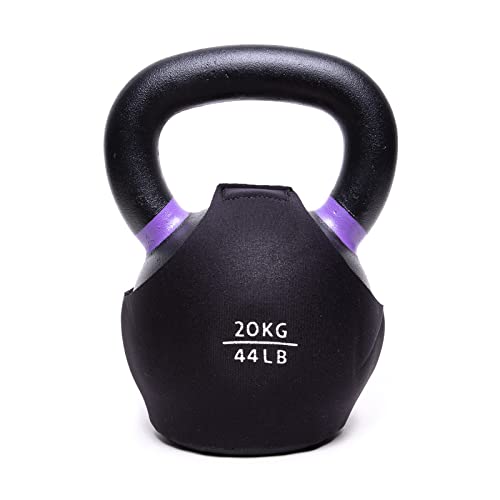 SPECIFIC TO KETTLEBELL KINGS PRODUCTS - Powder Coat Kettlebell Wrap - KG - Floor Protector Kettlebell Cover With 3mm Neoprene Sleeve for Gym or Home Fitness Kettlebell Protection (16KG)