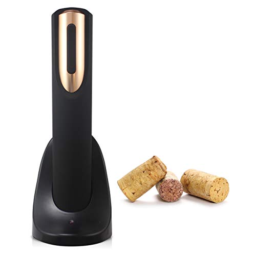 Vin Fresco Rechargeable Electric Wine Opener with Charging Base and Foil Cutter