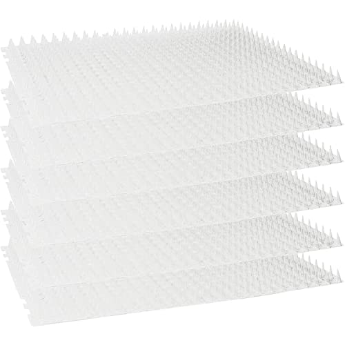 Homarden Cat Deterrent Outdoor Mat: Pet Deterrent Mats for Cats and Dogs - Indoor/Outdoor Deterrent Training Spike Mat Devices - Keep Away Cats Plastic Mats with Spikes - 16 x 13 Inches, 6 Pack