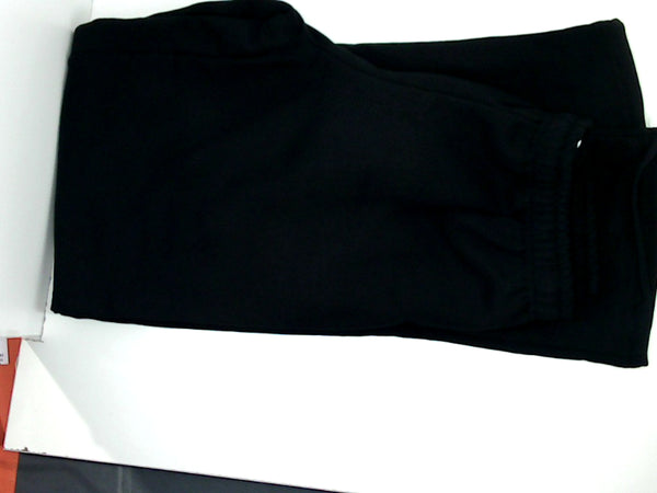 Gildan Mens Big Tall Fleece Open Bottom Pocketed Pant Black 1 XXLarge Size Small