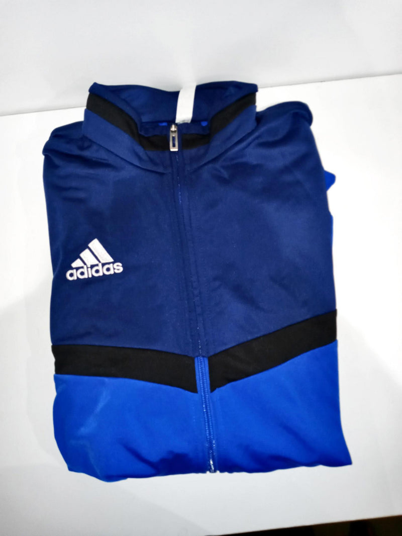 Adidas Men Size Small Blue/white Tiro19 Pes Jacket