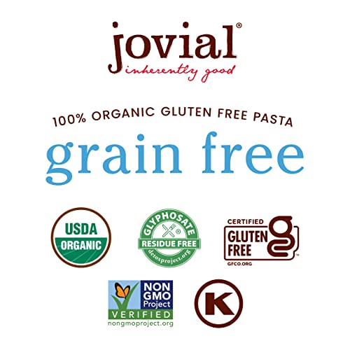 Jovial Grain-Free Cassava Fusilli | Cassava Pasta | Paleo Pasta | Grain-Free | Certified Gluten-Free | 100% Organic Pasta | USDA Certified Organic | Non-GMO | High-Fiber | 8 oz (1 pack)