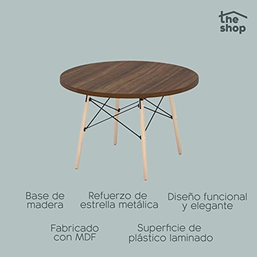The Shop Circular Center Table Inhabits The Shop MDF Cover Dark Coffee