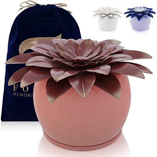 FOVERE Small Keepsake Urns for Human Ashes Adult Female Small Pink