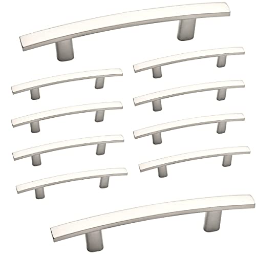 Aviano Hardware 10pack Curved Handle Pulls Satin Nickel 52 Inch Cabinet