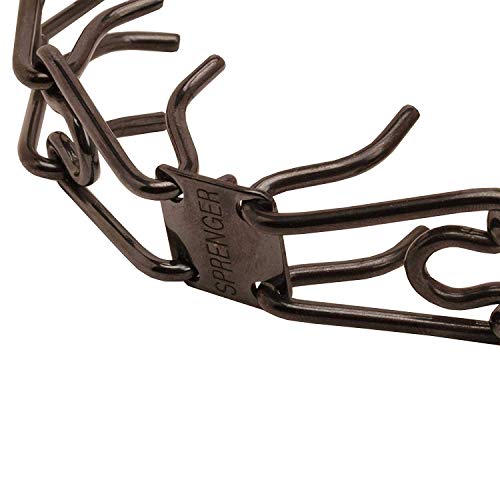 Herm Sprenger Black Stainless Steel Prong Collar for Dogs 3.2mm 23in (58 cm)