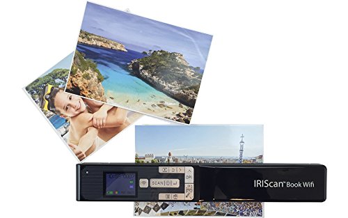IRIS - IRIScan Book 5 Portable Color Scanner I Mobile Scanning Device I Fast I DIN A4 I Digitalizes Pages into PDF & JPEG I No Computer Needed I Long-Life Battery for up to 100 A4 Pages - Black