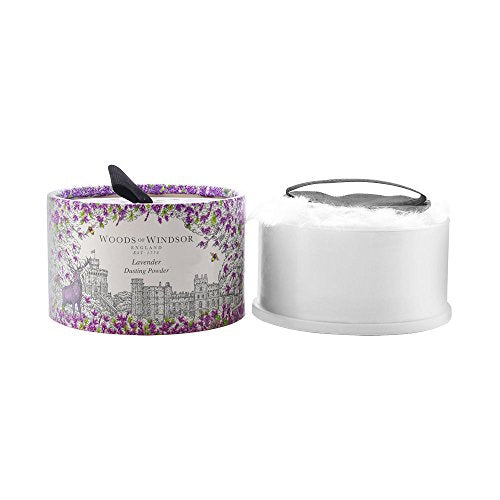 Woods Of Windsor Lavender Body Dusting Powder With Puff for Women, 3.5 Ounce
