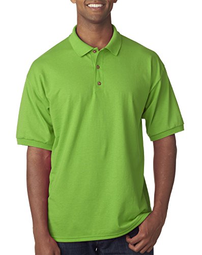 Gildan Men's DryBlend Preshrunk Short Sleeve Polo Shirt XX-Large Lime