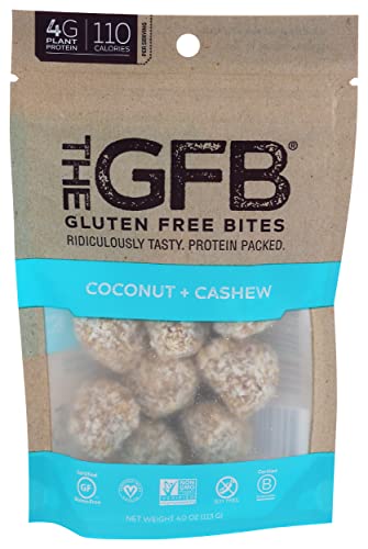 The GFB Gluten Free, Non GMO High Protein Bites, Coconut Cashew Crunch, 4 Ounce
