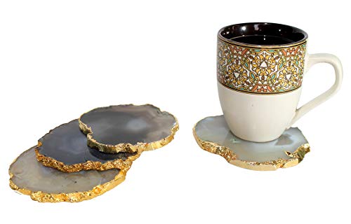 Esplanade Natural Agate Coasters Bar Beer Coffee Tableware Natural Grey