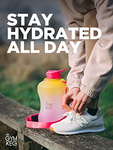 THE GYM KEG Sports Water Bottle (2.2 L) Insulated | Various Color Options |  Half Gallon