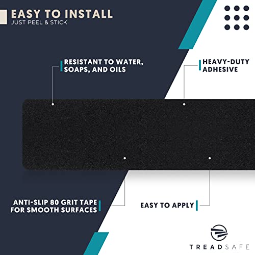 Treadsafe Premium 6X30 Anti Slip Grip Traction Tape Black Anti slip 15 Pack