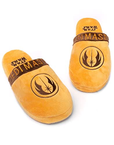 STAR WARS Slippers Mens Yoda Jedi OR R2D2 Slip On House Shoes Loafers 7-8 UK