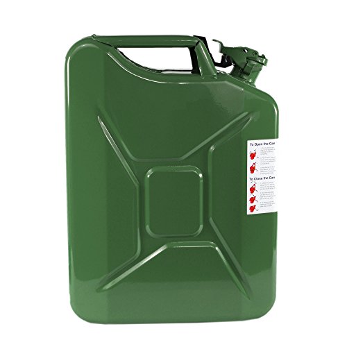 Wavian USA JC0020KVS Green Authentic NATO Jerry Fuel Can 20 Liter