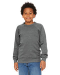 BELLA + CANVAS Youth Sponge Fleece Sweatshirt Large Deep Heather